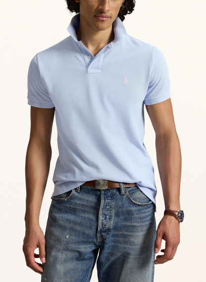 POLO RALPH LAUREN Piqué-Poloshirt Custom Slim Fit – HELLBLAU (3)