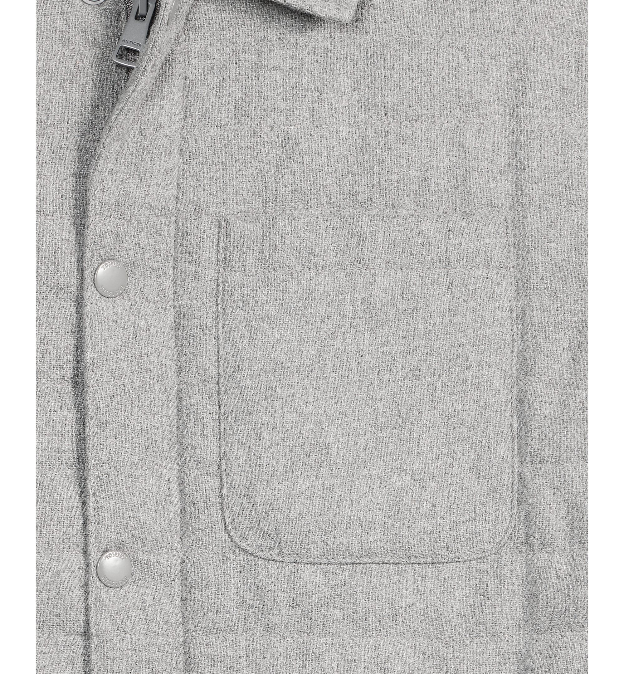 Tommy Hilfiger Men's Quilted Shirt Jacket - Heather Grey