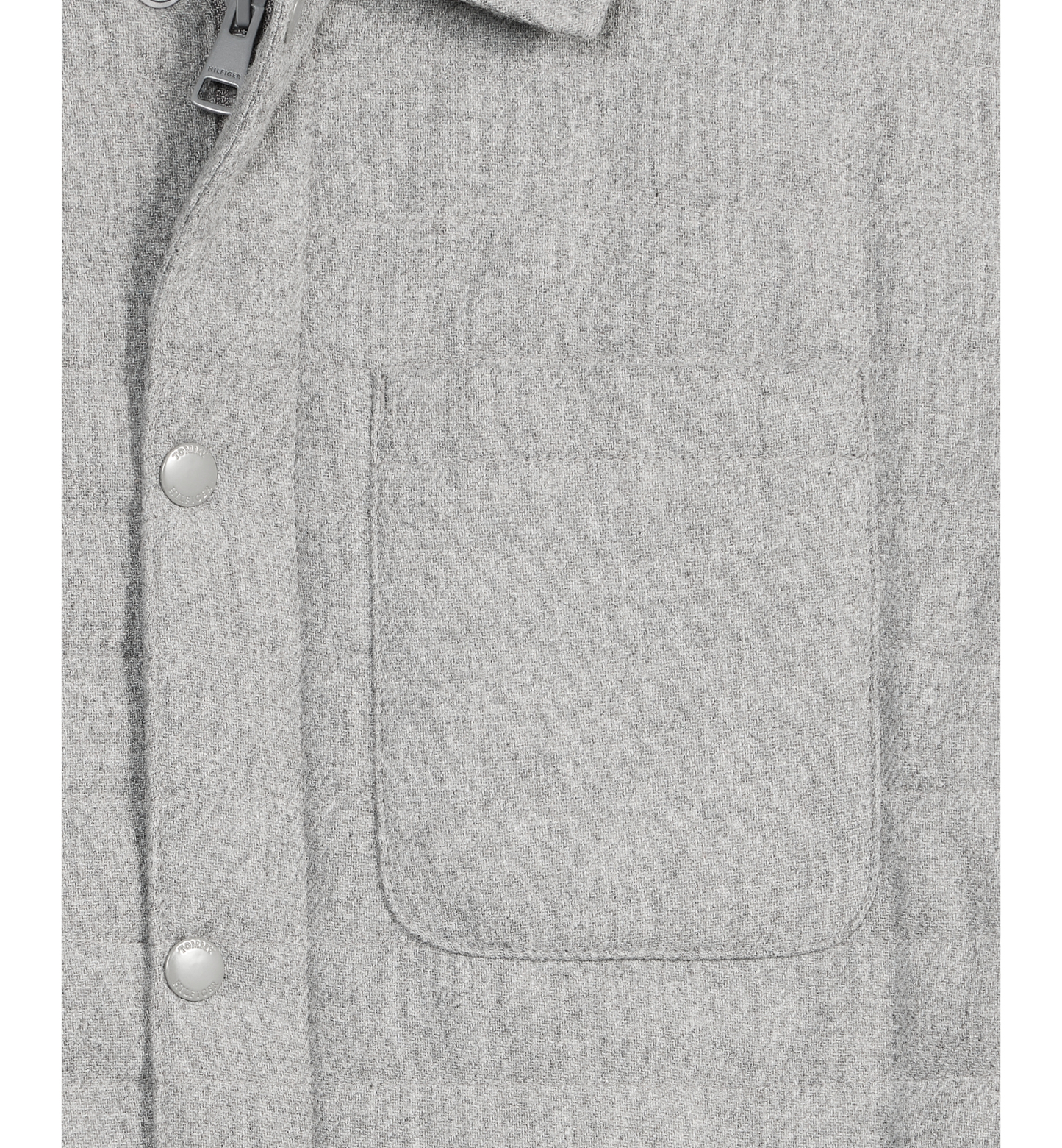 Tommy Hilfiger Men's Quilted Shirt Jacket - Heather Grey