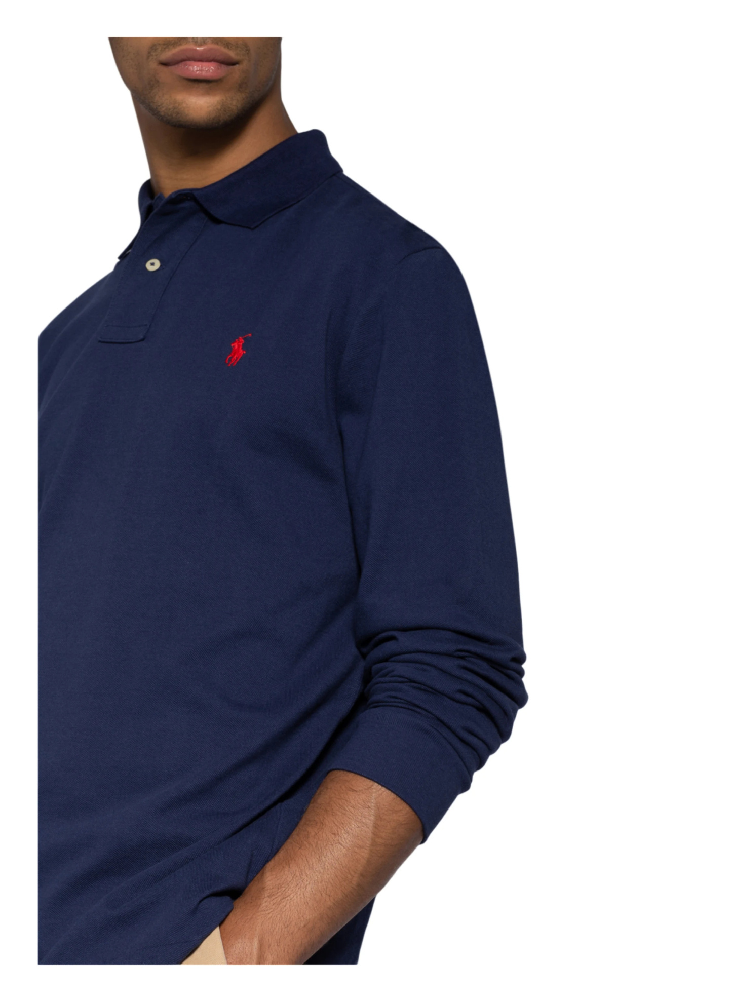 POLO RALPH LAUREN Piqué-Poloshirt Custom Slim Fit – BLAU (2)