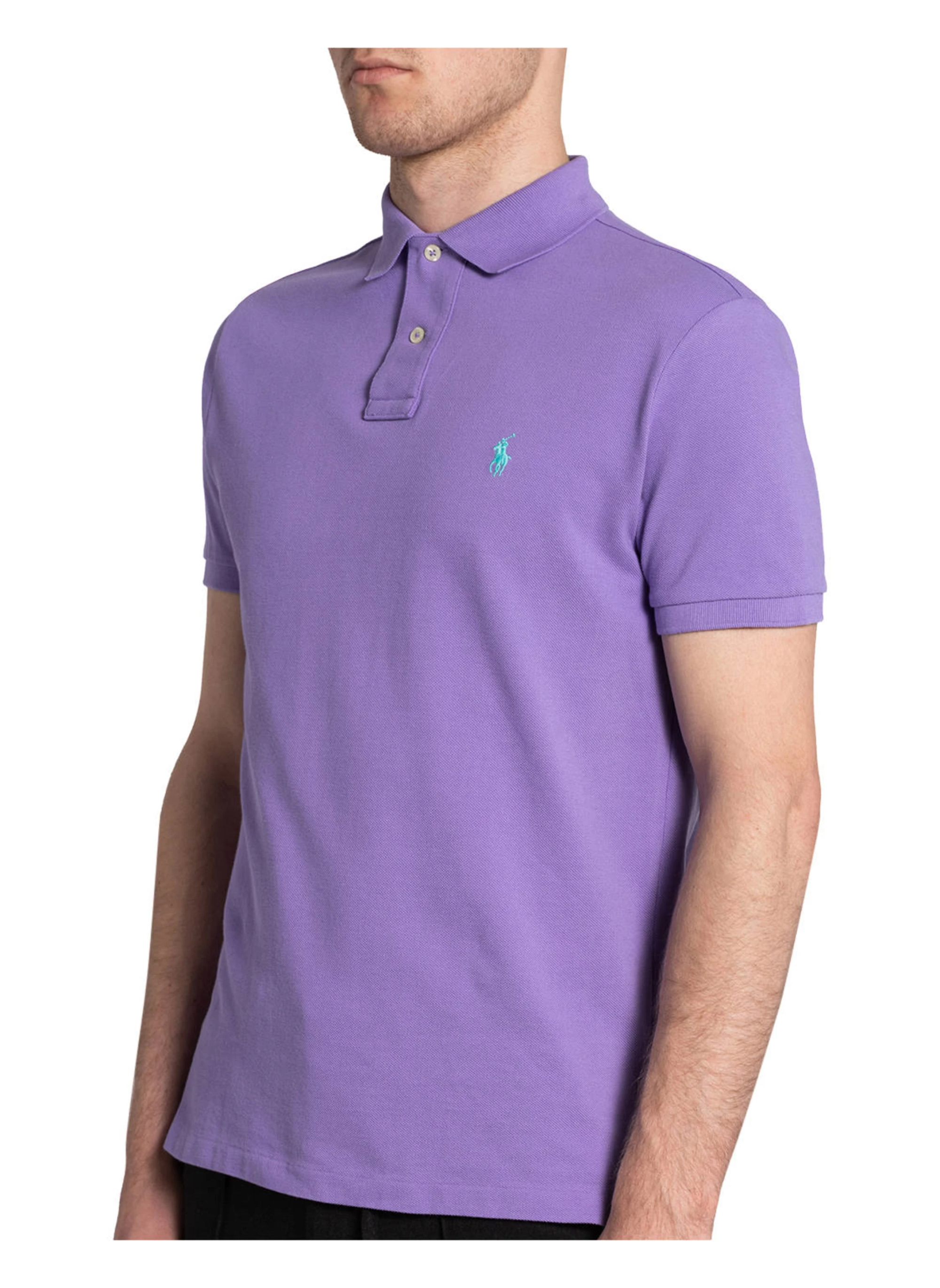 POLO RALPH LAUREN Piqué-Poloshirt Custom Slim Fit – LILA