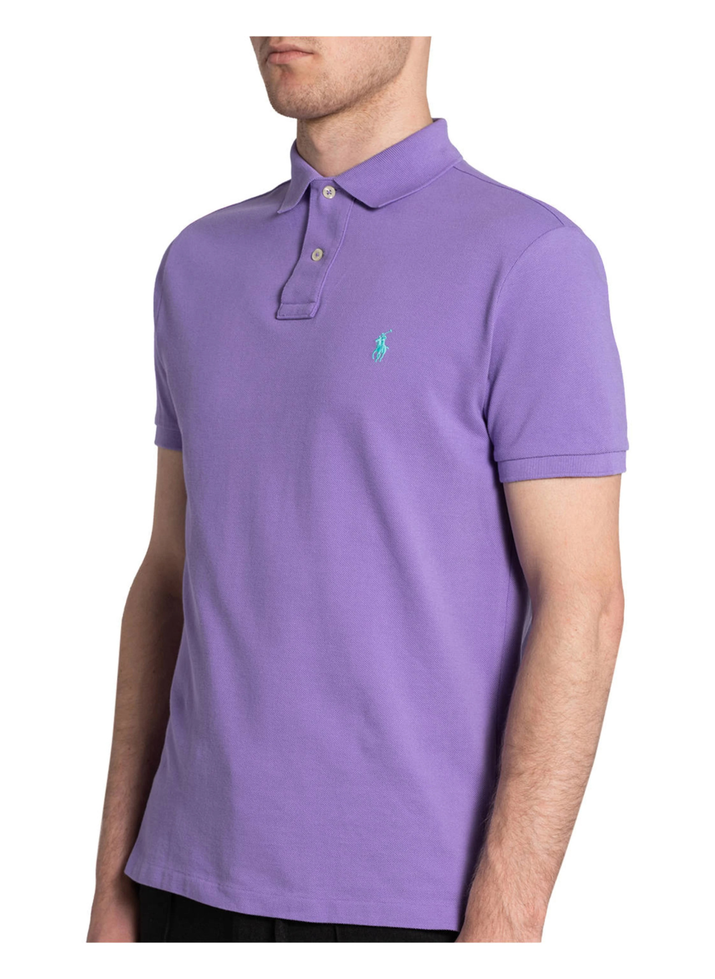 POLO RALPH LAUREN Piqué-Poloshirt Custom Slim Fit – LILA