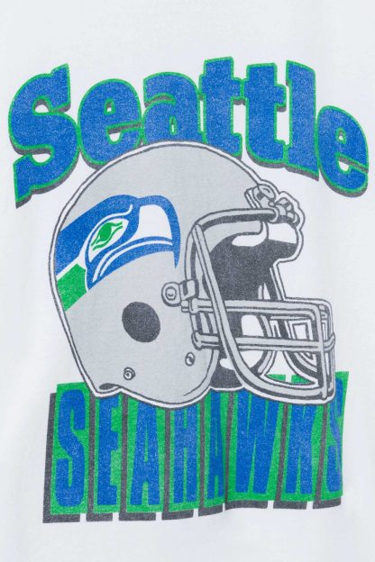 Junk Food NFL Throwback Helmet Flea Market Tee - Seattle Seahawks