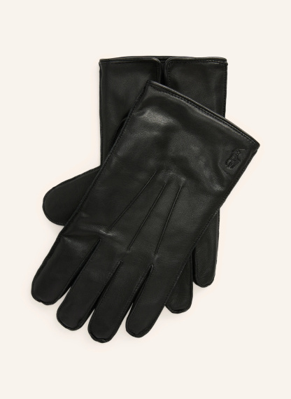 POLO RALPH LAUREN Lederhandschuhe – SCHWARZ