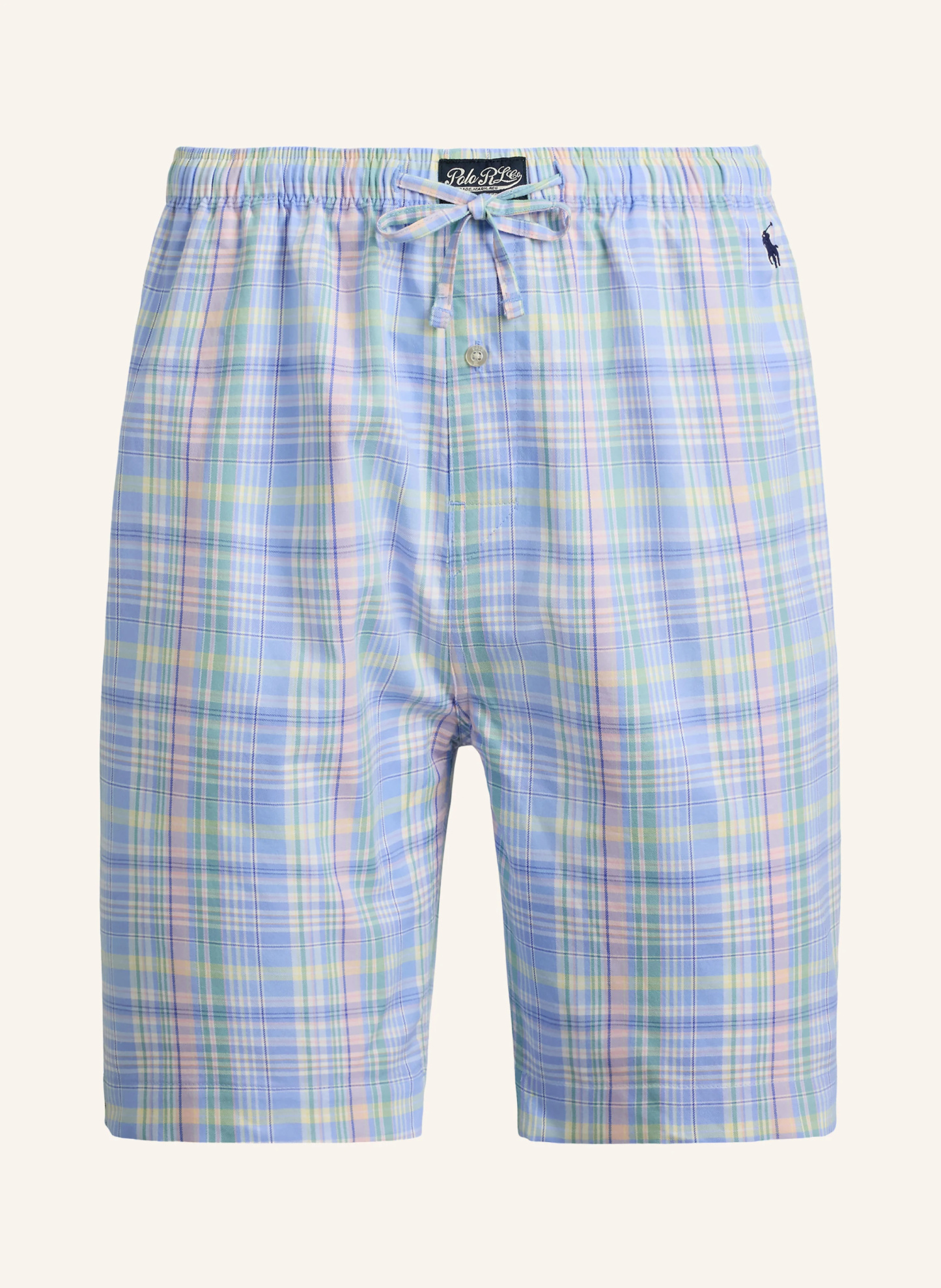POLO RALPH LAUREN Lounge-Shorts – HELLBLAU / ROSA / GRÜN