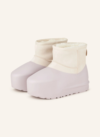 UGG Boots CLASSIC MINI PUMPED – HELLLILA / CREME