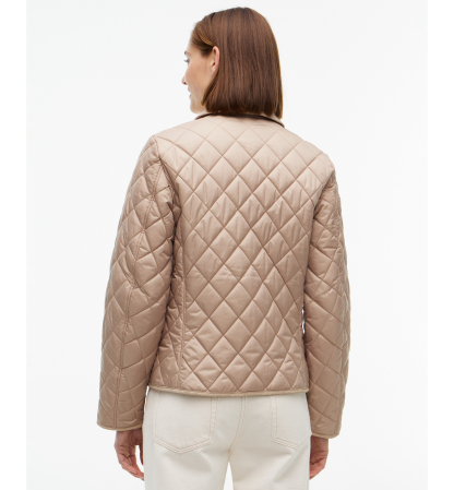 Tommy Hilfiger Women's Crest Quilted Barn Jacket - Beige