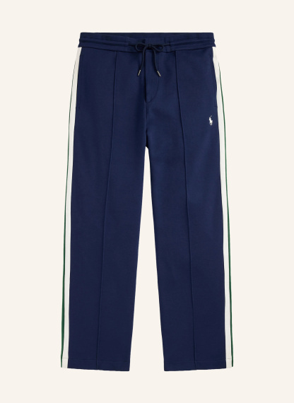 POLO RALPH LAUREN Hose im Jogging-Stil mit Galonstreifen – DUNKELBLAU / GRÜN / WEISS