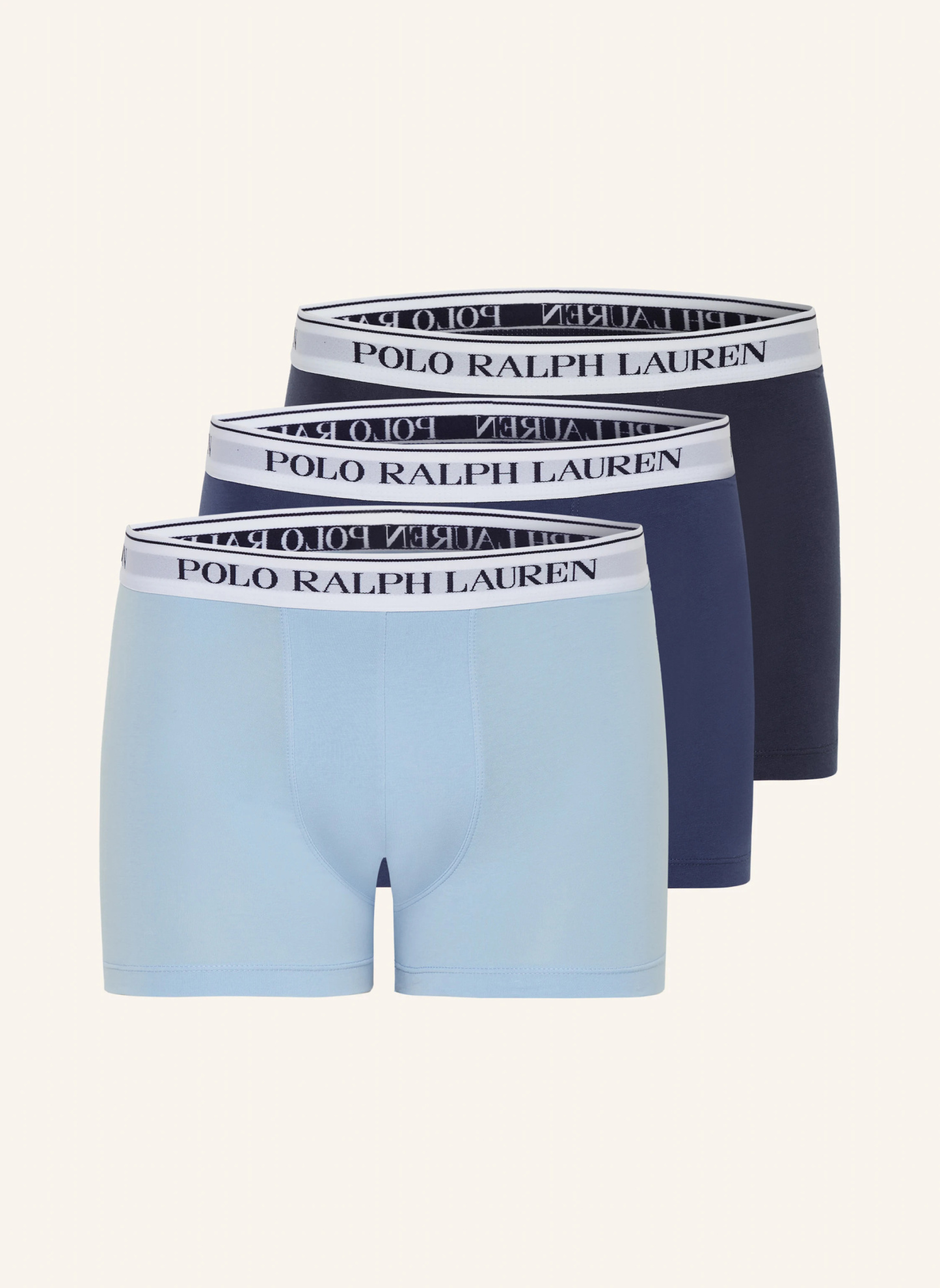 POLO RALPH LAUREN 3er-Pack Boxershorts – BLAU / HELLBLAU / DUNKELBLAU (2)