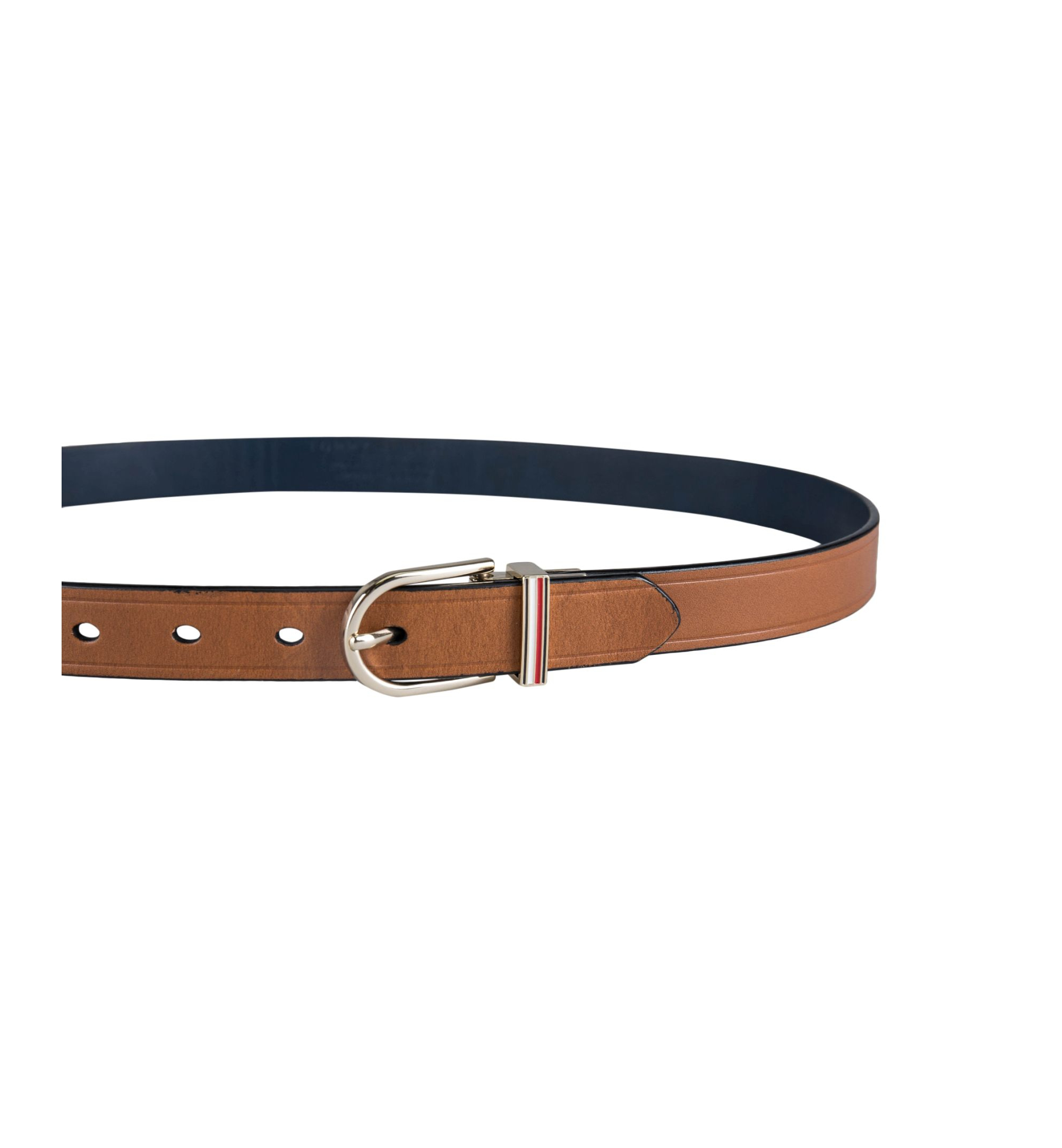 Tommy Hilfiger Women's Reversible Dress Casual Belt - Tan, Navy