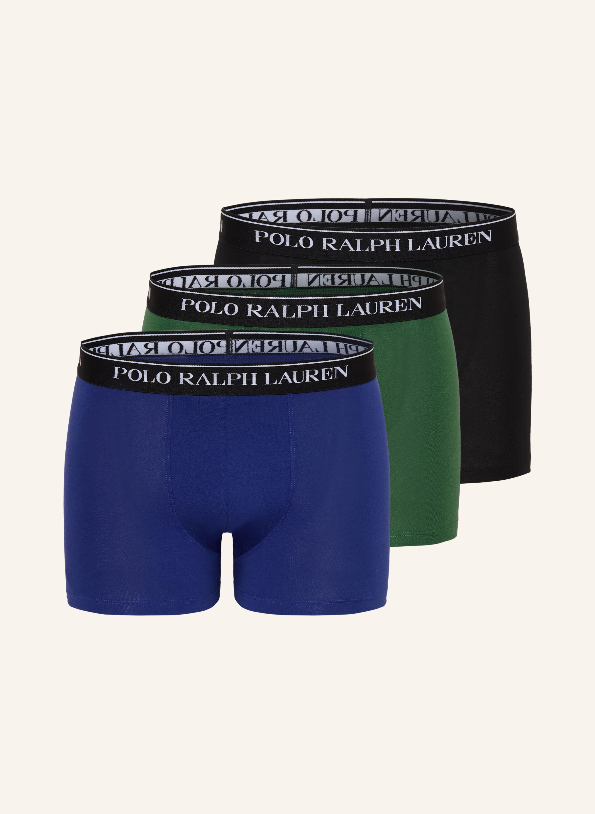 POLO RALPH LAUREN 3er-Pack Boxershorts – BLAU / GRÜN / SCHWARZ