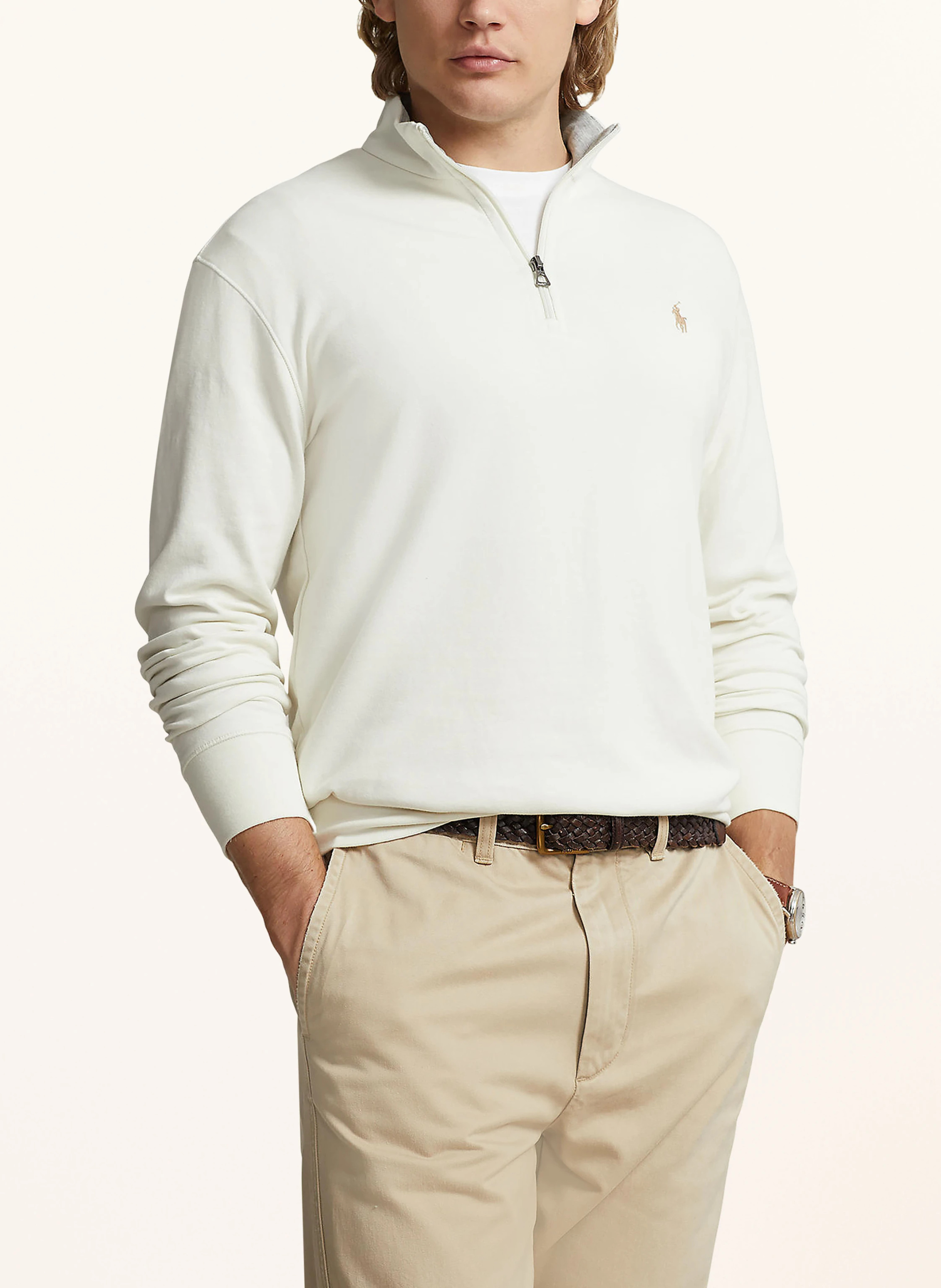 POLO RALPH LAUREN Sweat-Troyer – WEISS