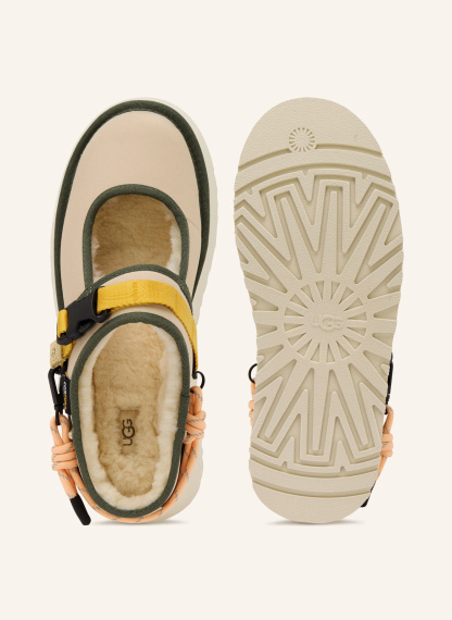 UGG Plateau-Pantoletten BEA MARY JANE – BEIGE / GELB / KHAKI