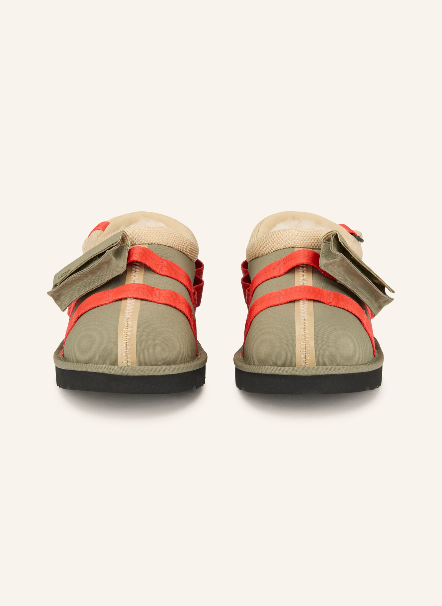 UGG Slipper TASMAN WILDWOOD – GRAU / HELLBRAUN / ROT