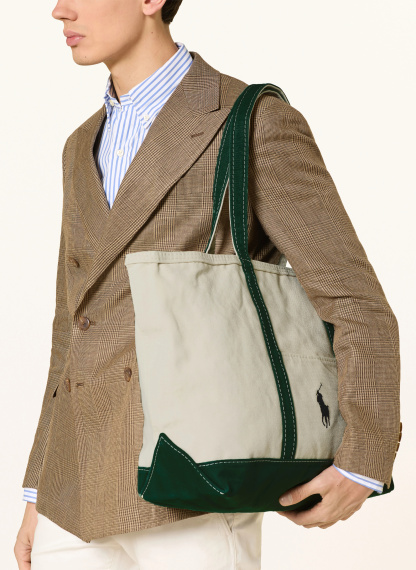 POLO RALPH LAUREN Shopper – CREME / GRÜN