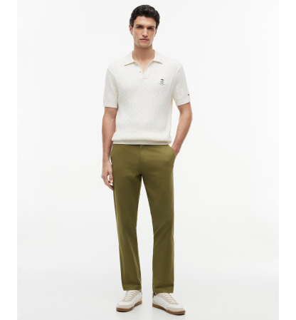 Tommy Hilfiger Men's Slim-Straight Fit Stretch Chino Pants - Uniform Olive