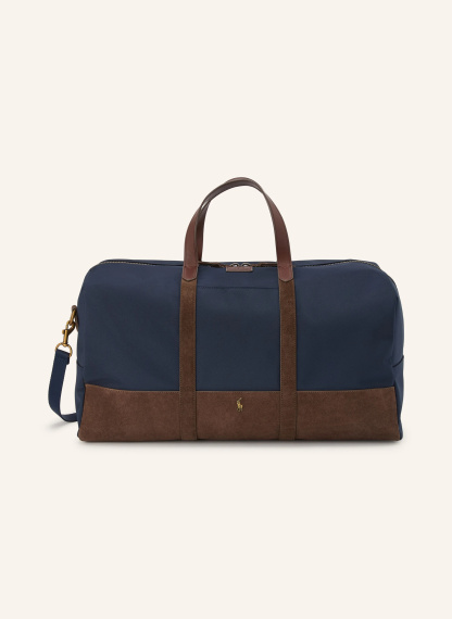 POLO RALPH LAUREN Reisetasche – DUNKELBLAU / GOLD / DUNKELBRAUN