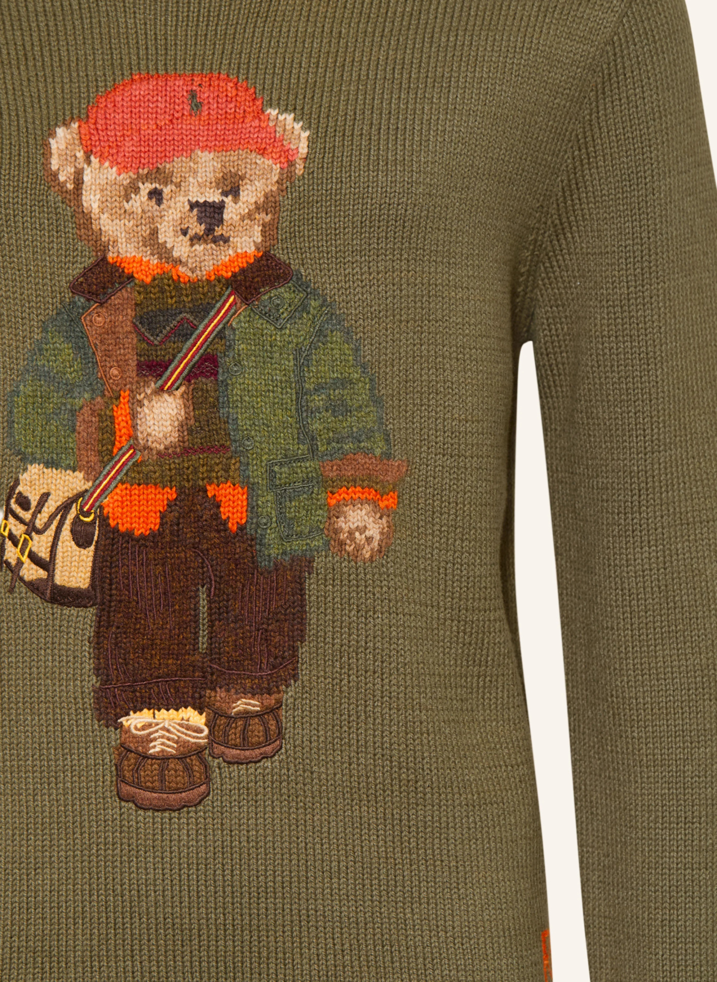 POLO RALPH LAUREN Pullover – GRÜN / BRAUN / ORANGE