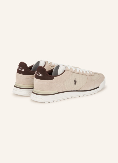 POLO RALPH LAUREN Sneaker – BEIGE / DUNKELBRAUN / WEISS
