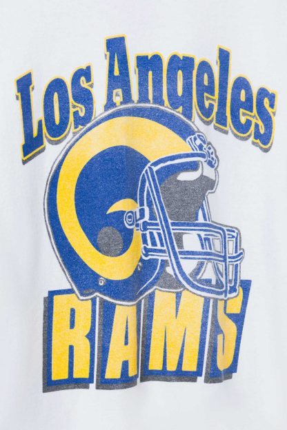 Junk Food NFL Throwback Helmet Flea Market Tee - Los Angeles Rams