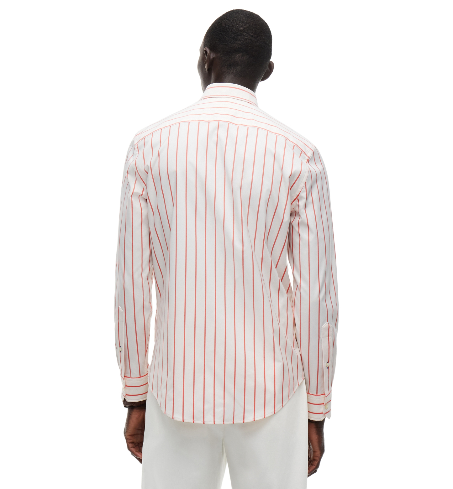 Tommy Hilfiger Men's Performance Poplin Stripe Shirt - Brilliant Orange/Stripe