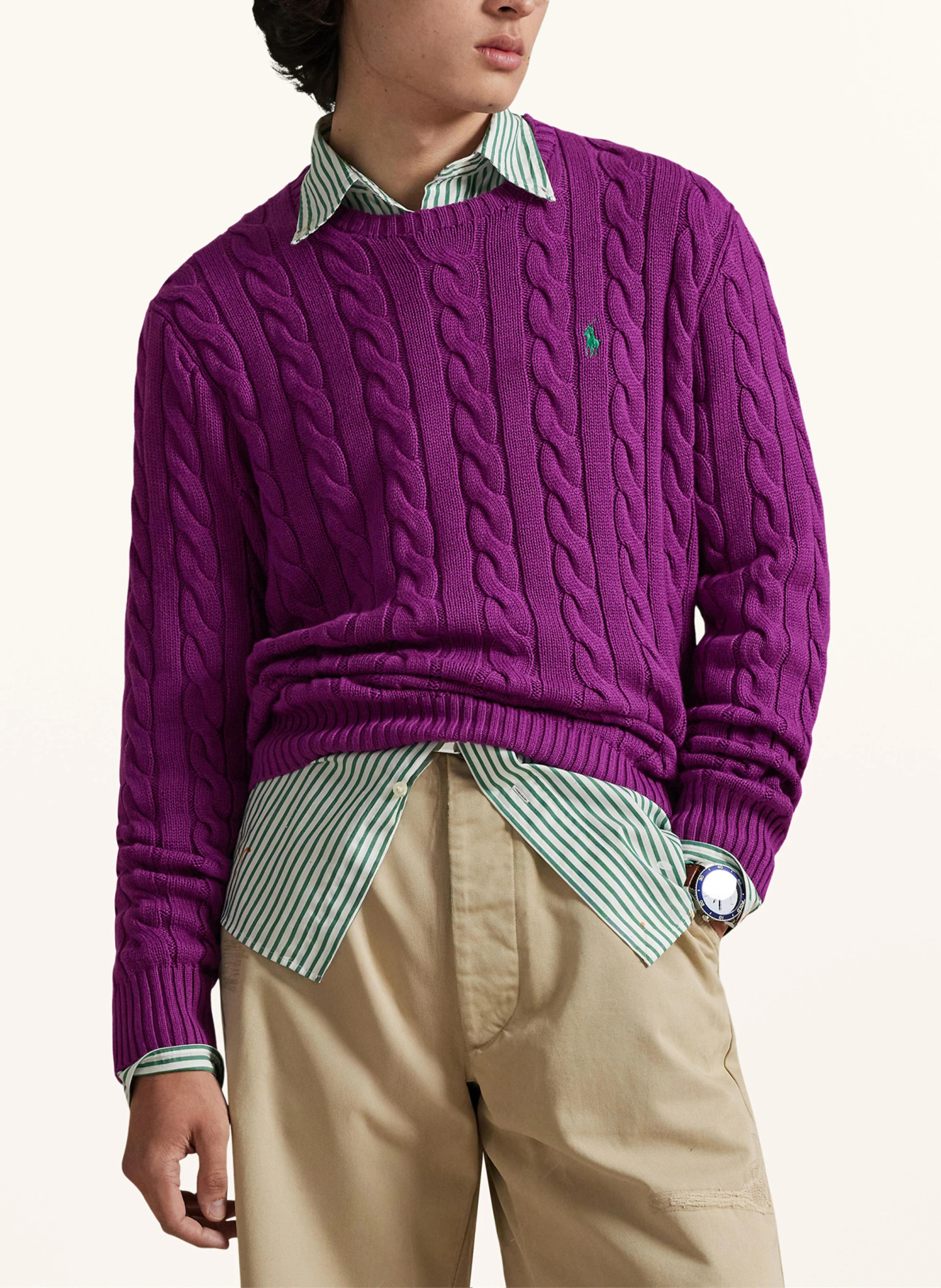 POLO RALPH LAUREN Pullover – DUNKELLILA