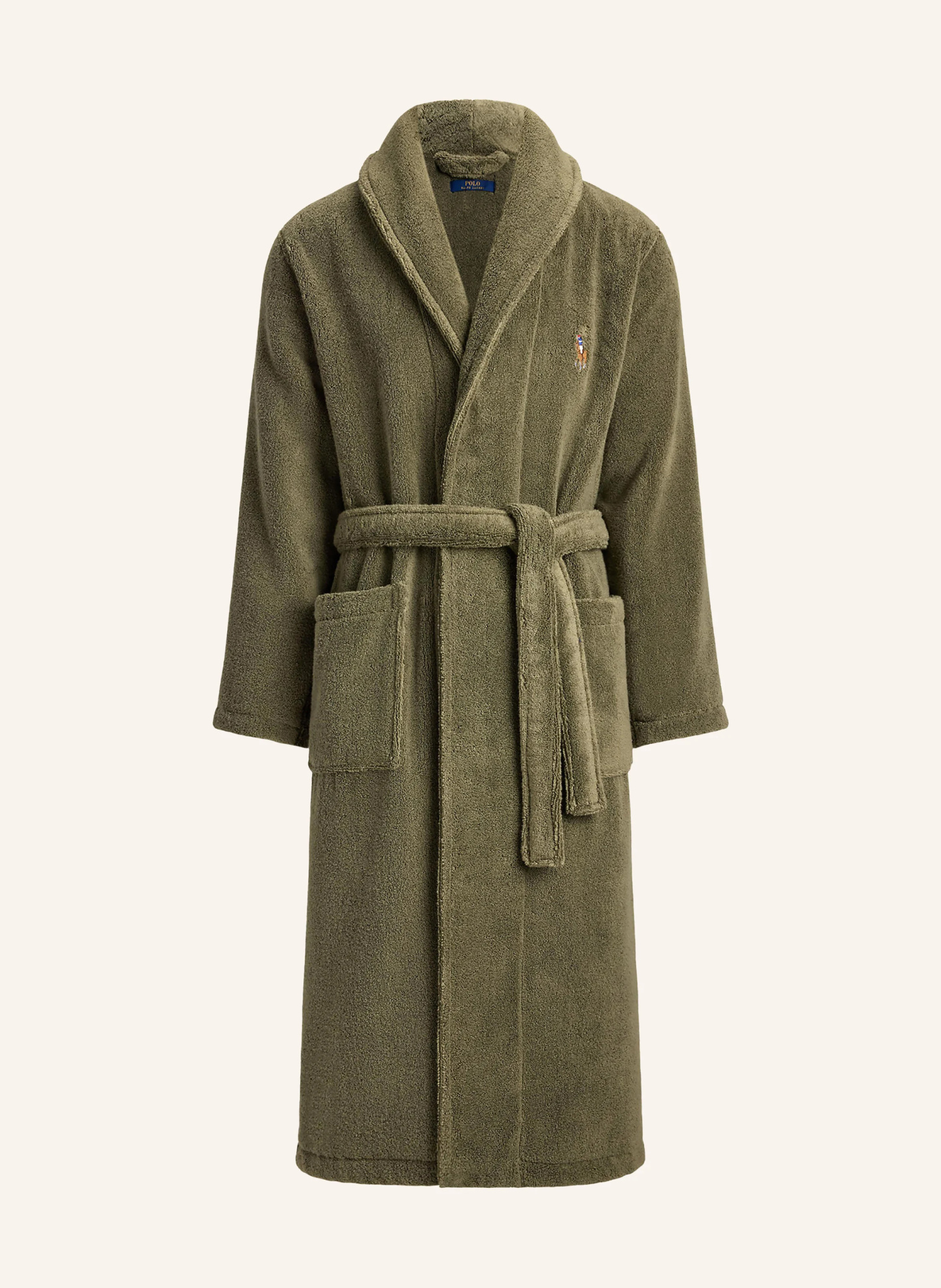 POLO RALPH LAUREN Herren-Bademantel – OLIV