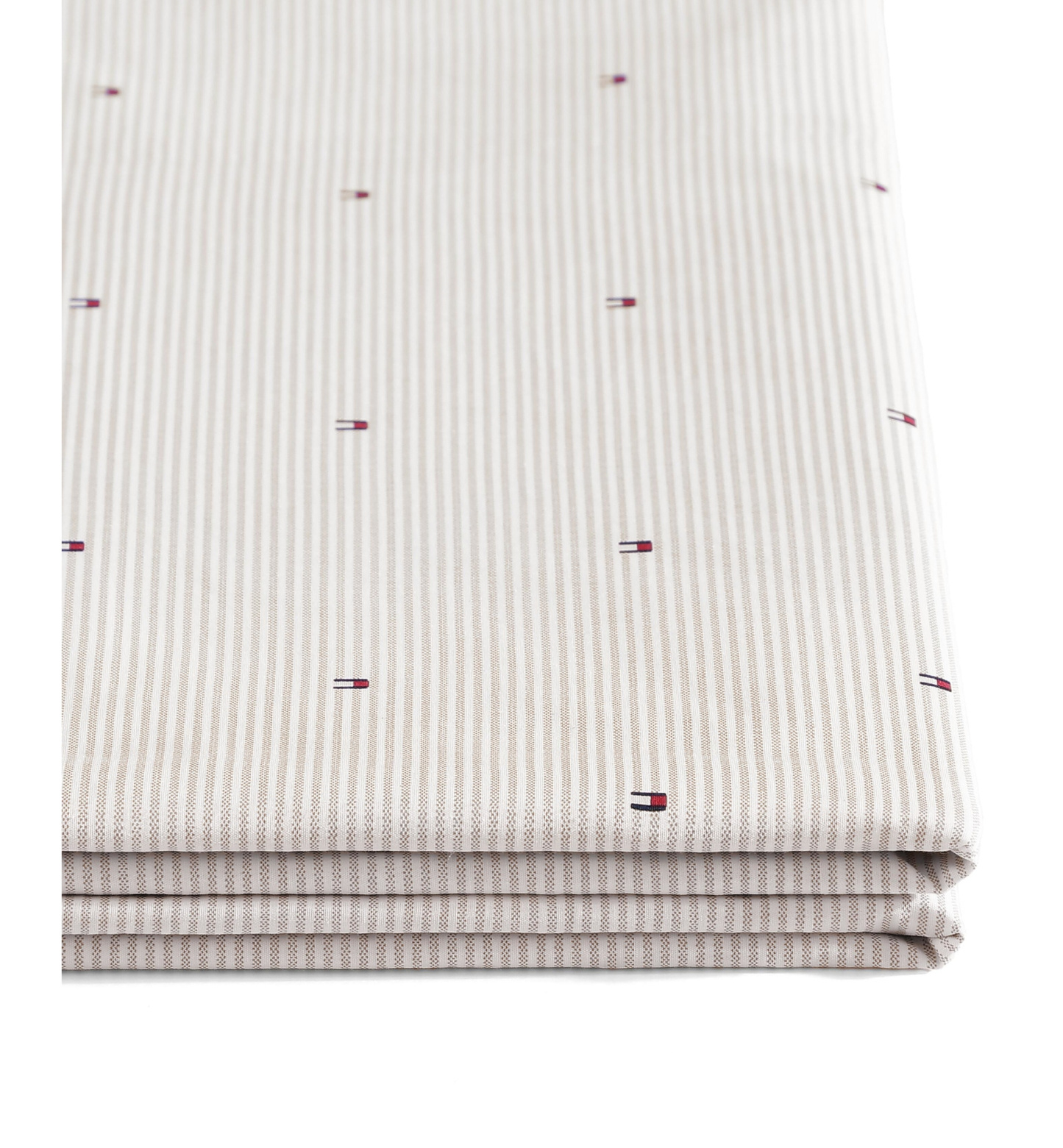 Tommy Hilfiger Ithaca Flag Stripe Cotton Percale Sheet Set - Medium Bei