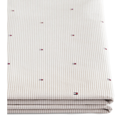 Tommy Hilfiger Ithaca Flag Stripe Cotton Percale Sheet Set - Medium Bei