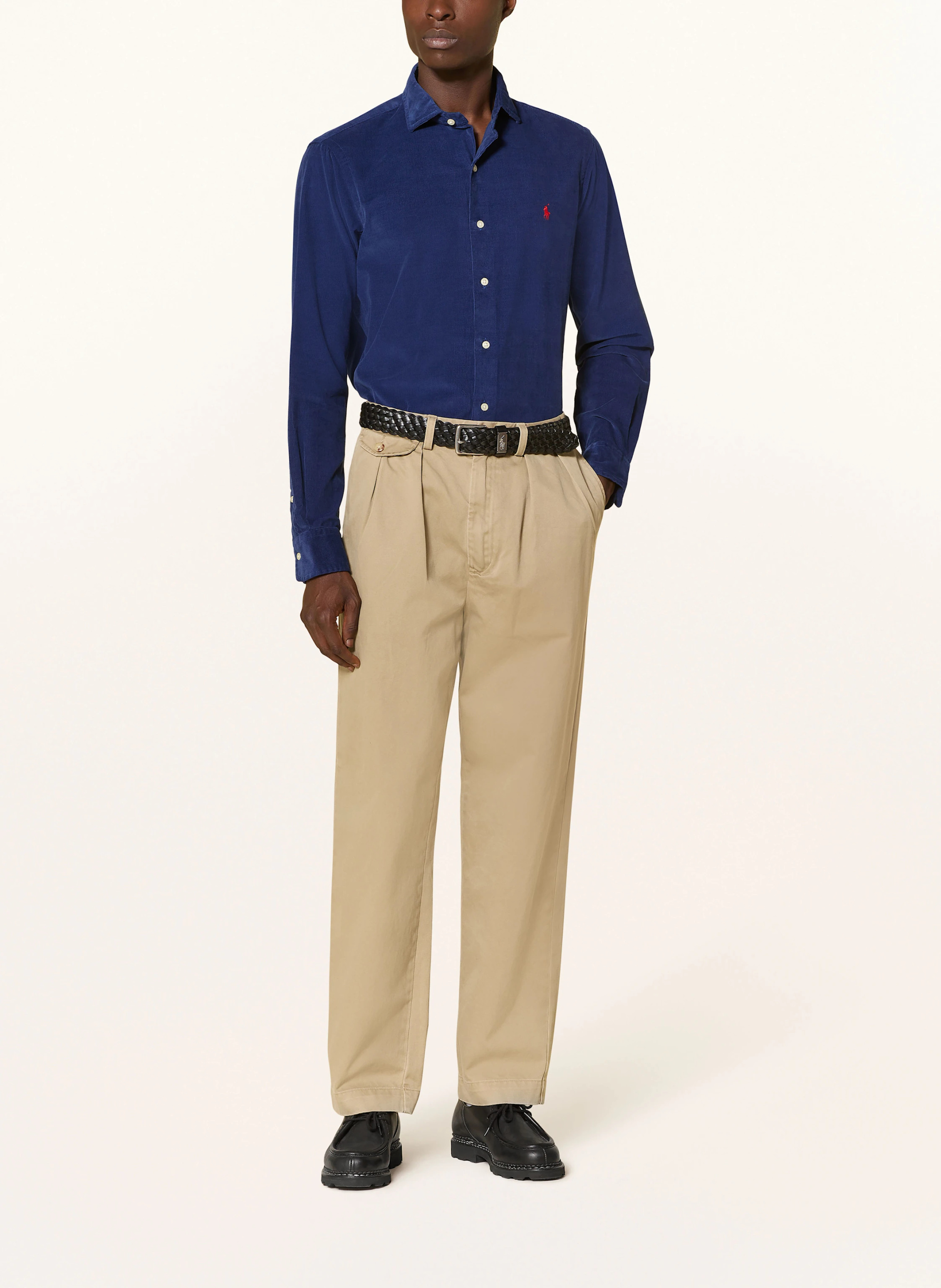 POLO RALPH LAUREN Cordhemd Custom Fit – BLAU