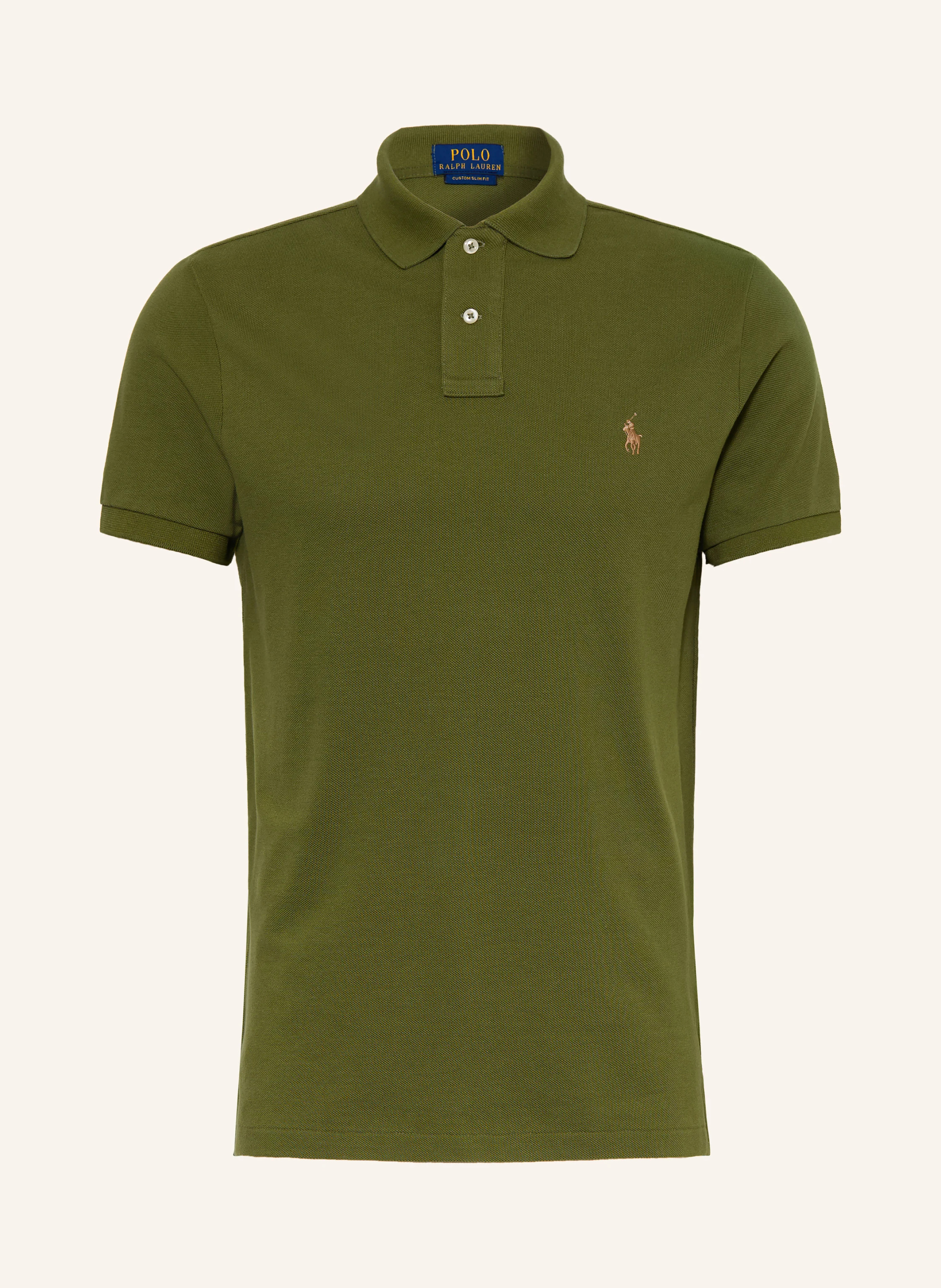 POLO RALPH LAUREN Piqué-Poloshirt Custom Slim Fit – OLIV