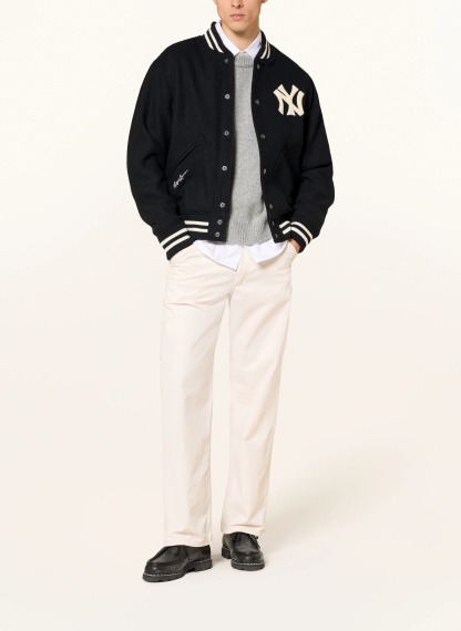 POLO RALPH LAUREN College-Jacke – SCHWARZ / WEISS