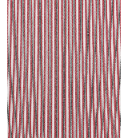 Tommy Hilfiger Printed 200-Thread Count Cotton Percale Sheet Set - Highland Ticking Stripe Red