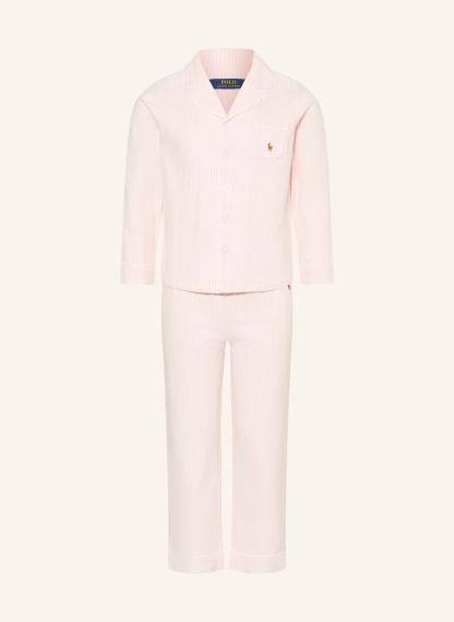 POLO RALPH LAUREN Schlafanzug – HELLROSA / WEISS