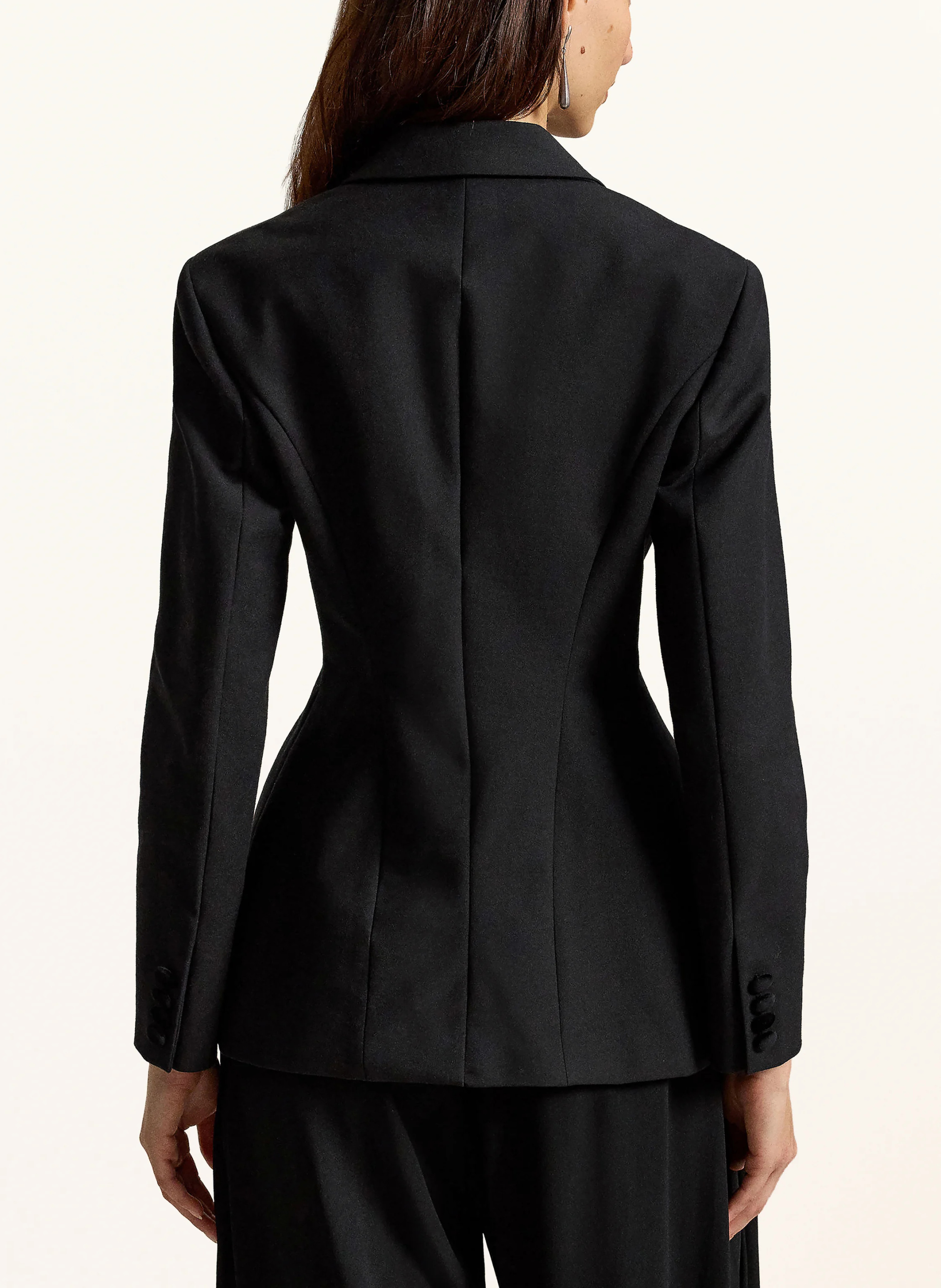 POLO RALPH LAUREN Blazer mit Samt – SCHWARZ