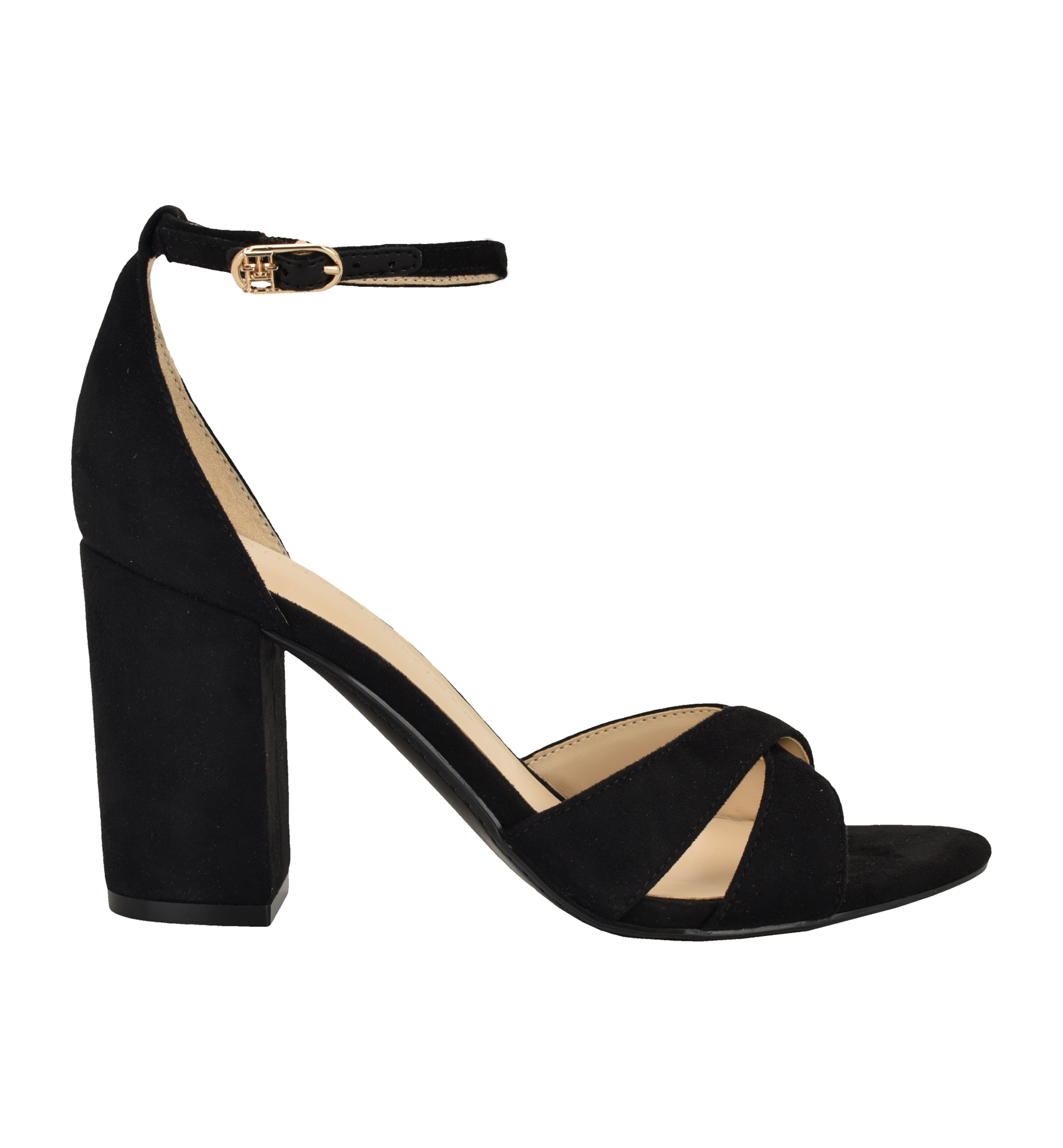 Tommy Hilfiger Women's Zuline High Block Heel Dress Sandals - Black