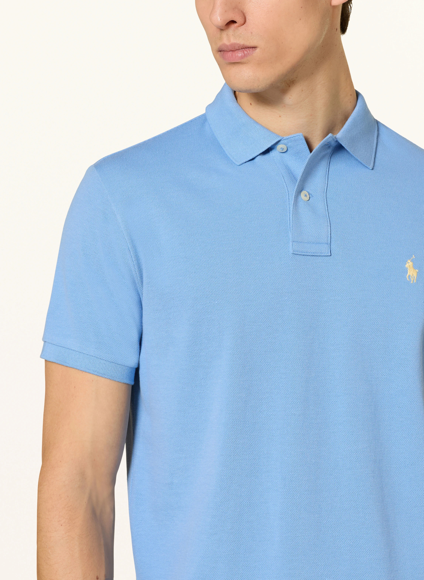 POLO RALPH LAUREN Piqué-Poloshirt Custom Slim Fit – HELLBLAU (1)