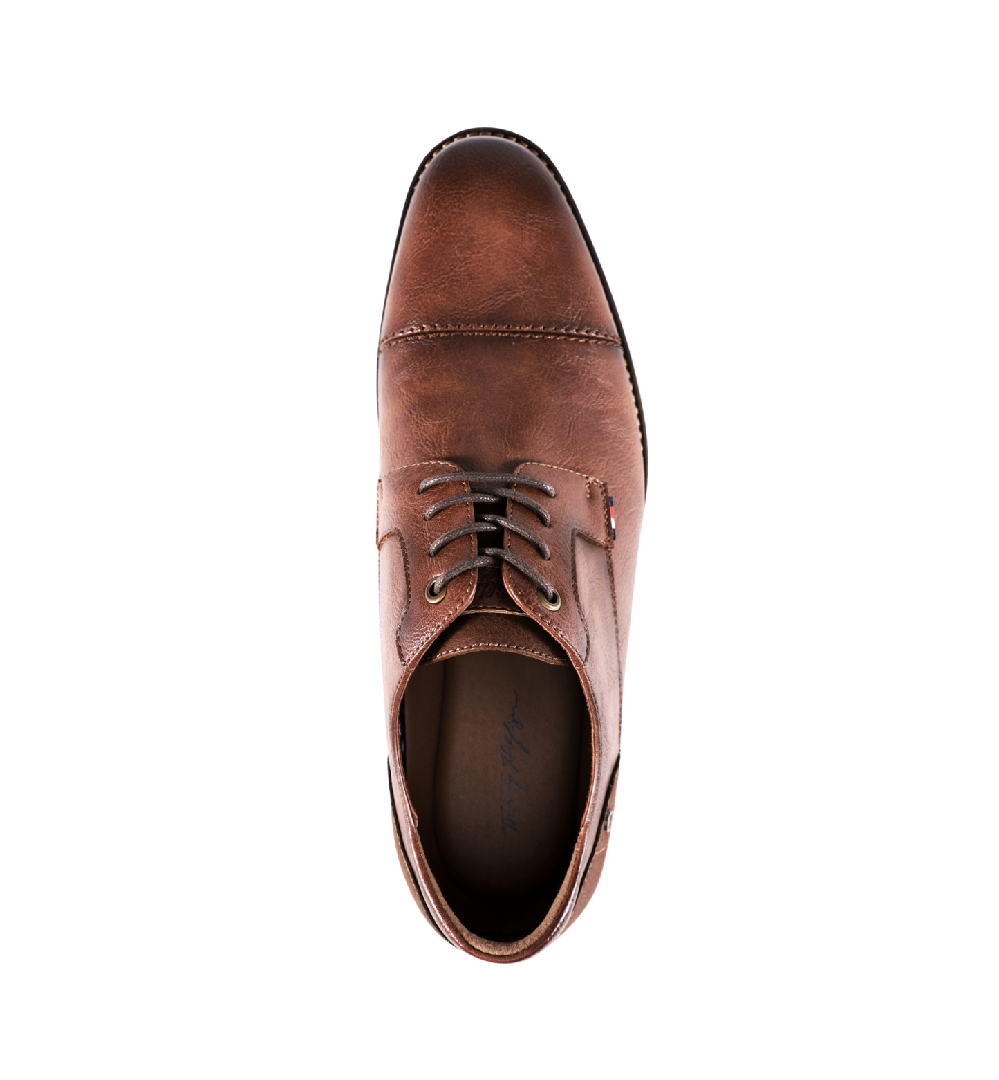 Tommy Hilfiger Men's Barmi Cap Toe Lace Up Oxford Shoes - Cognac