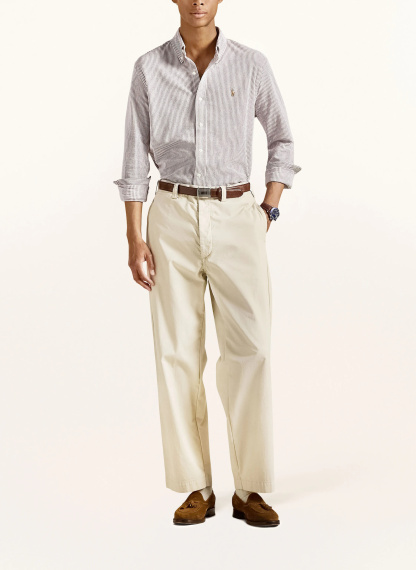 POLO RALPH LAUREN Oxfordhemd Regular Fit – DUNKELROT / WEISS