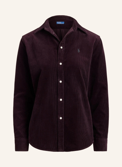 POLO RALPH LAUREN Hemdbluse aus Cord – DUNKELROT