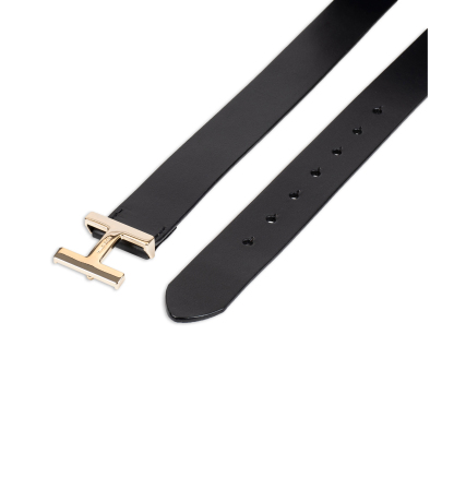 Tommy Hilfiger Women's H Monogram Buckle Belt - Black