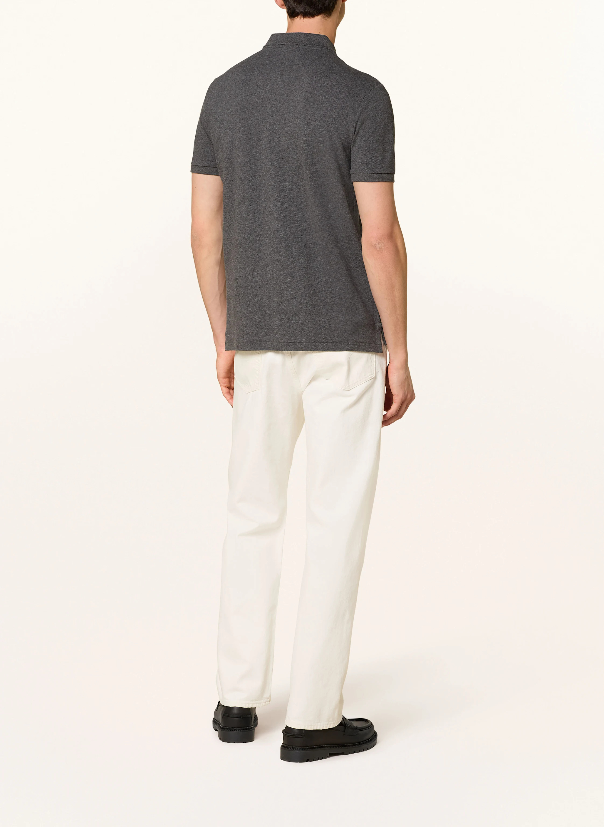 POLO RALPH LAUREN Piqué-Poloshirt Custom Slim Fit – DUNKELGRAU