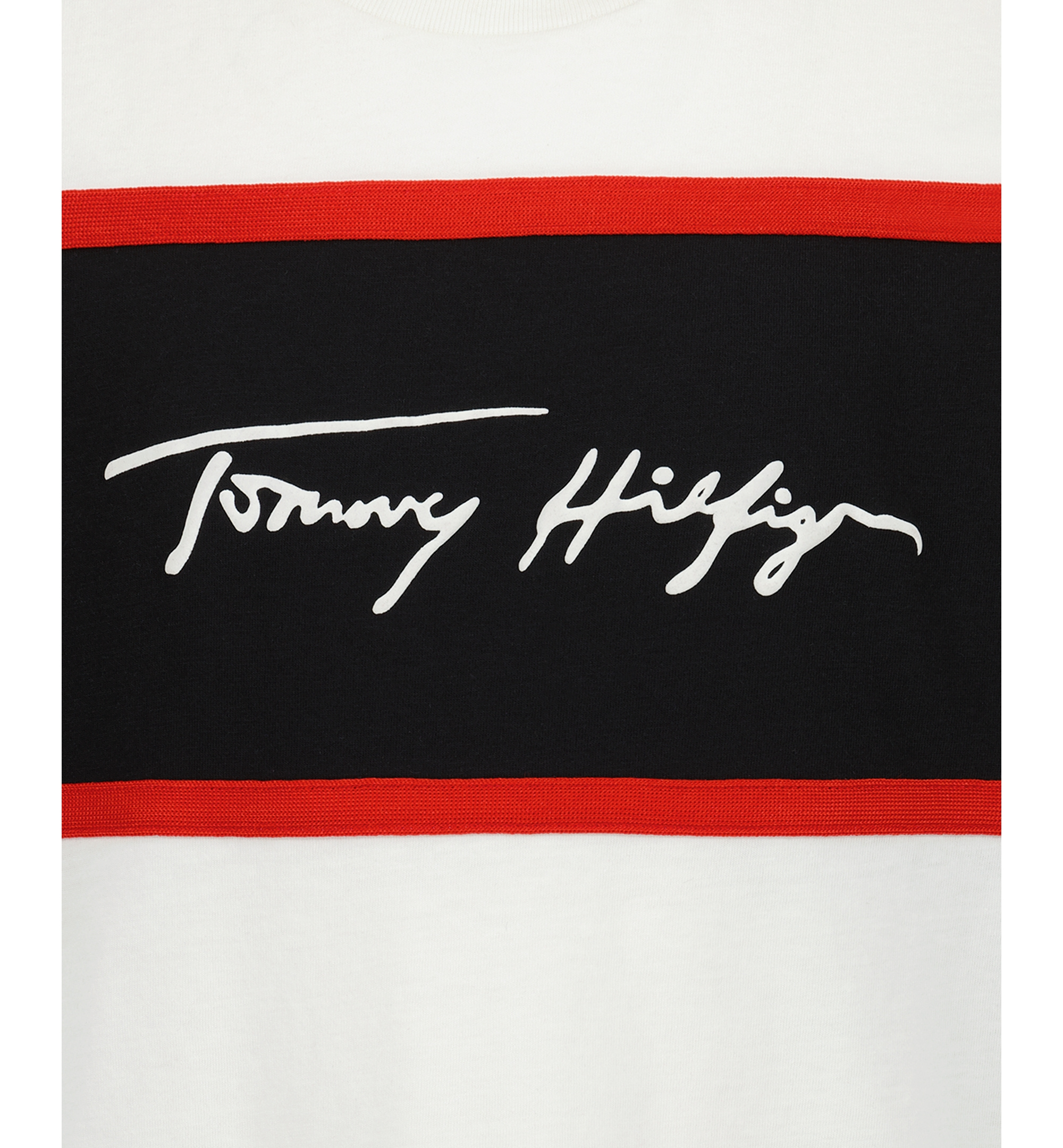 Tommy Hilfiger Boys' 2T-7 Color-Block Short-Sleeve T-Shirt - White/Header
