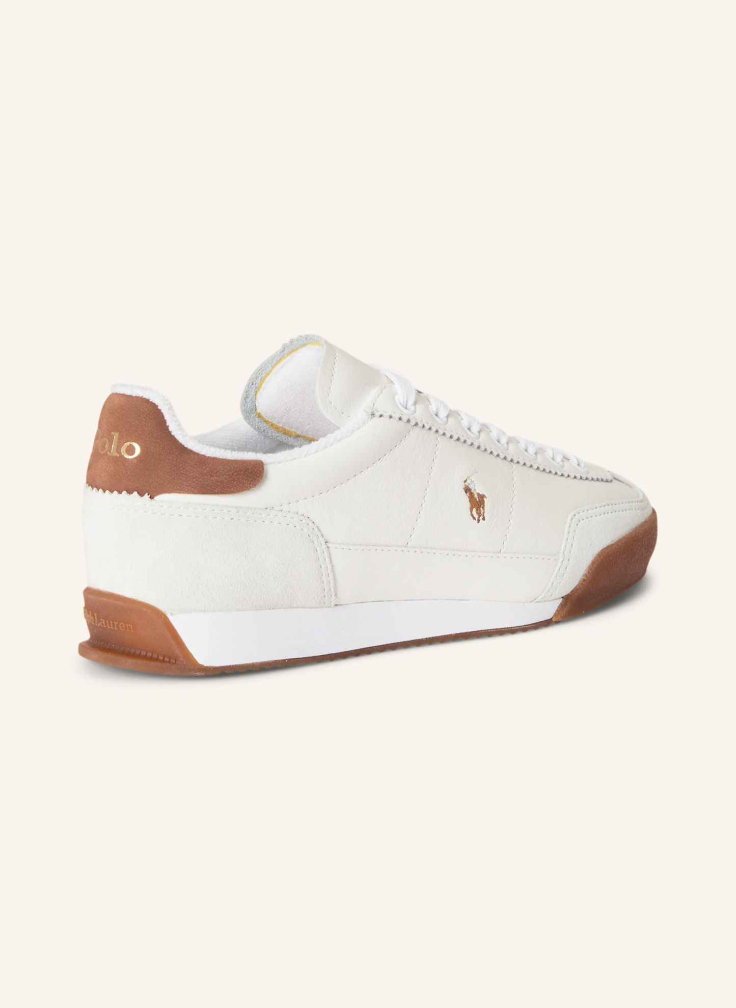 POLO RALPH LAUREN Sneaker HESTER – WEISS / BRAUN
