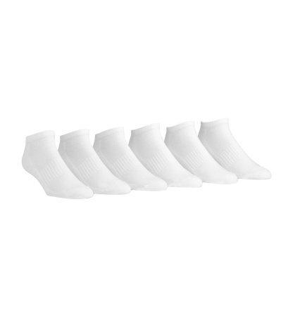 Tommy Hilfiger Men's Sports Liner Socks, 6-Pack - White