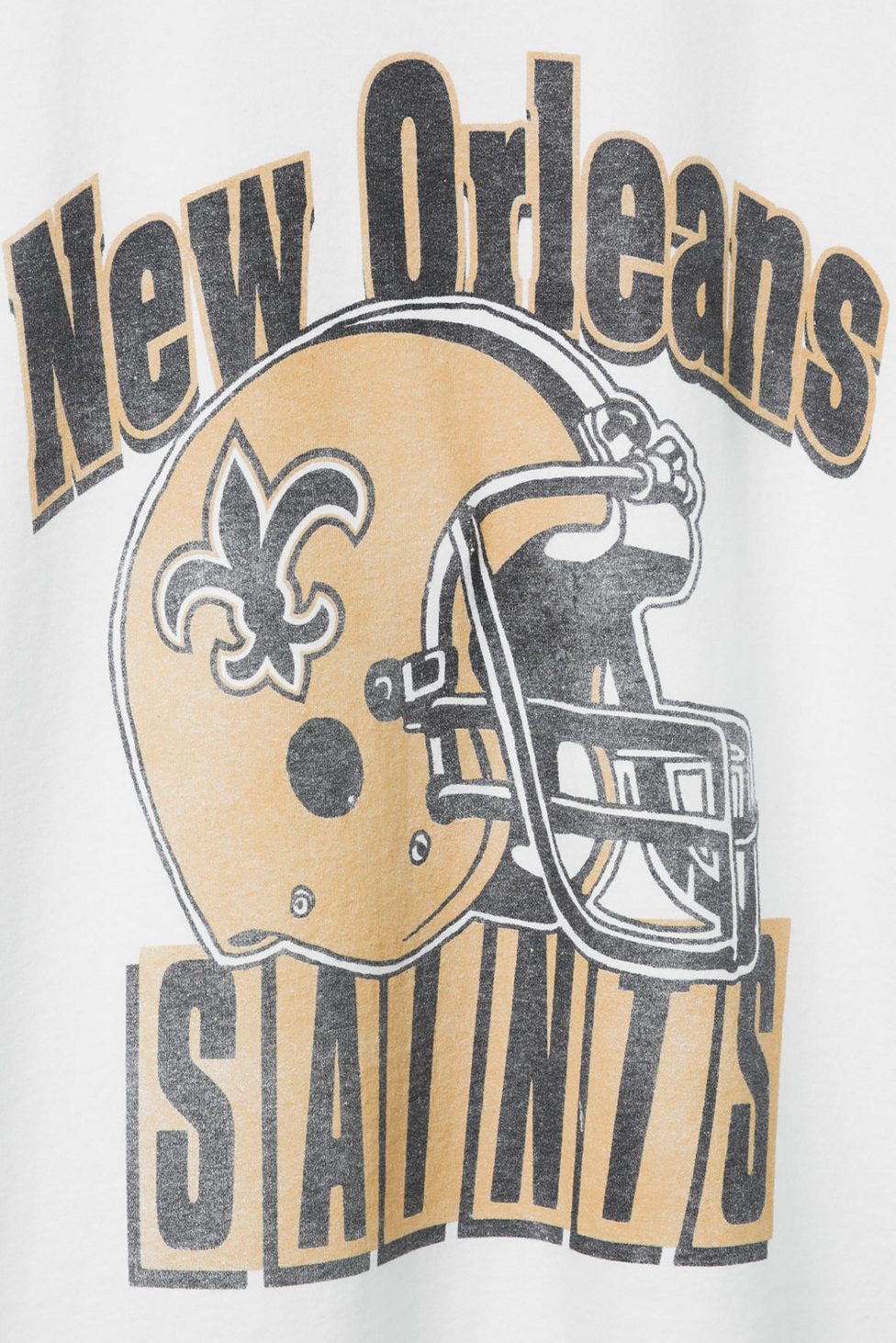 Junk Food NFL Throwback Helmet Flea Market Tee - New Orleans Saints