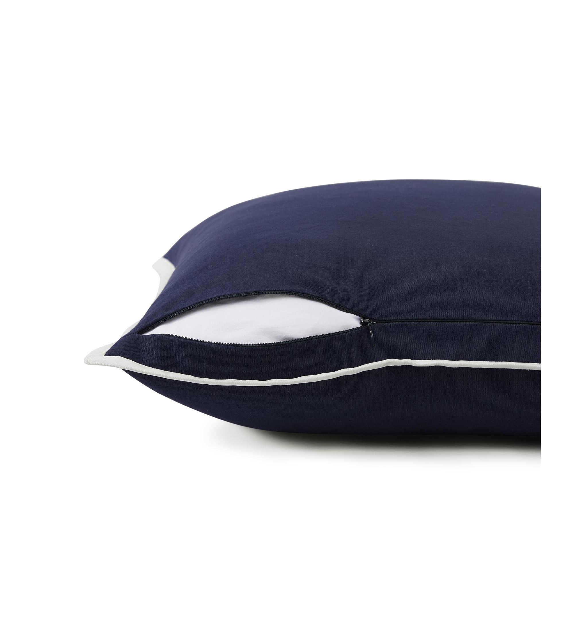Tommy Hilfiger Swim Shop Monogram Cotton Decorative Pillow, 20" x 20" - Core Navy