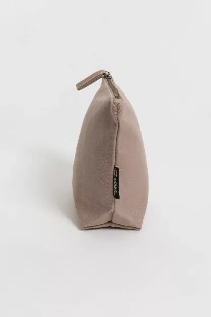 Terra Thread Organic Cotton Canvas Zippered Pouch - Beige