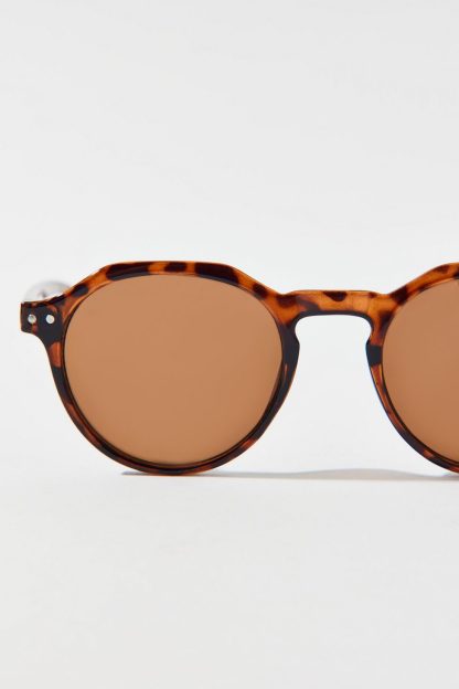 Jax Round Sunglasses - Brown