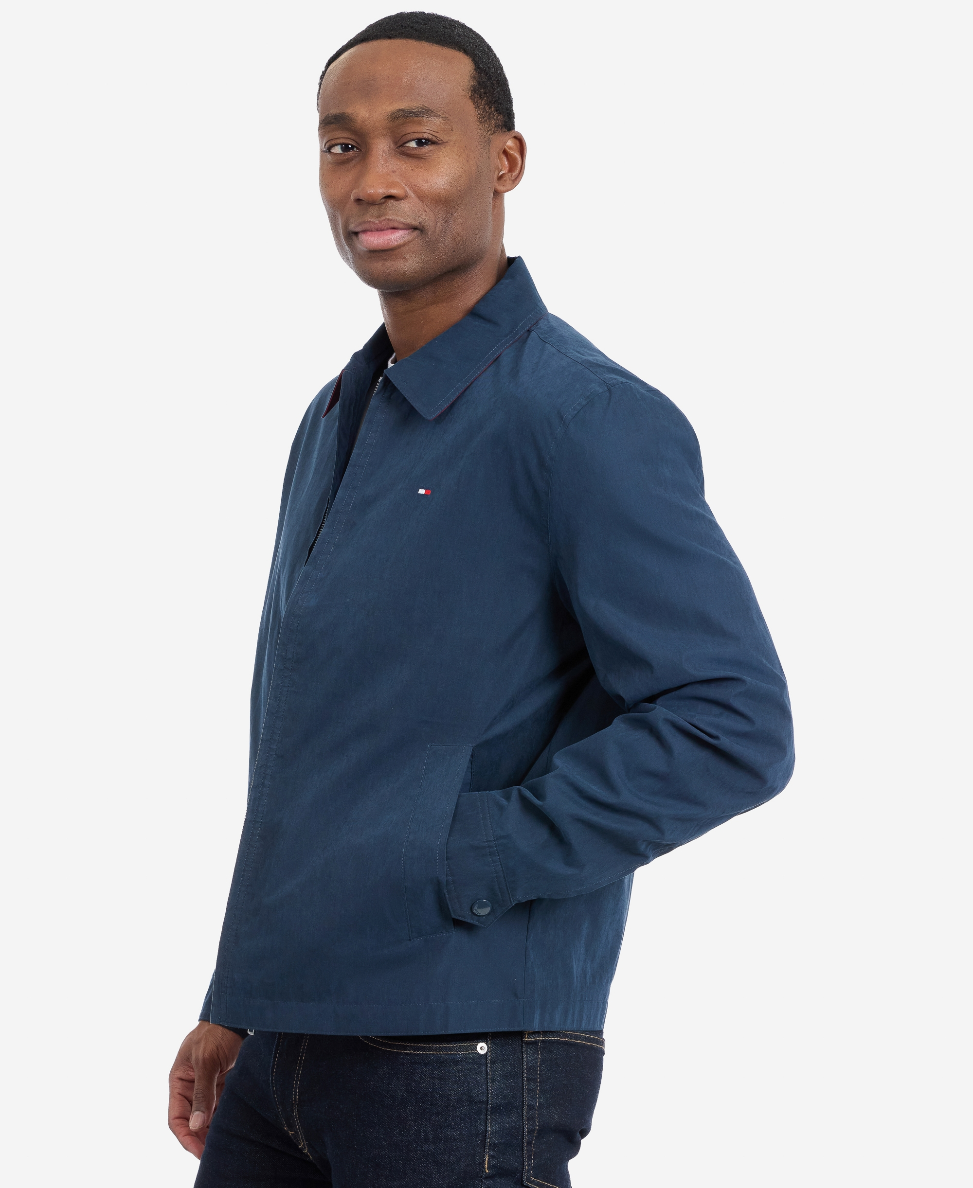 Tommy Hilfiger Men's Wind Resistant Golf Jacket - Navy